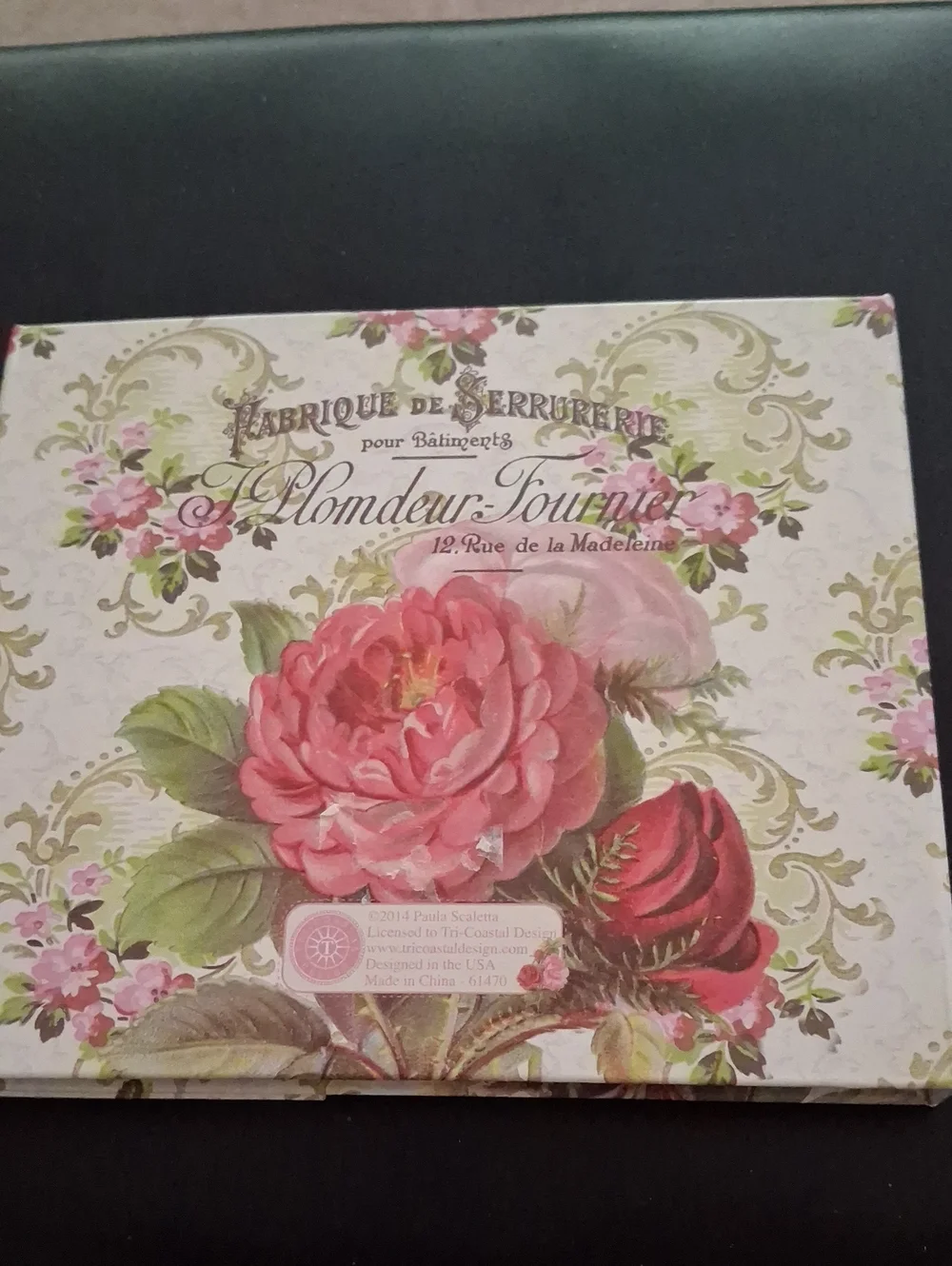 Victorian Rose Decorative Booklet Pink Floral Design